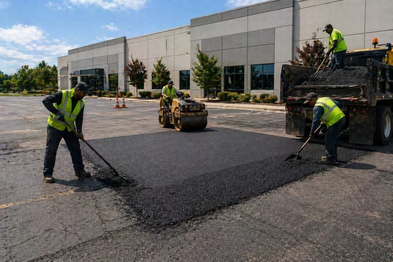 Asphalt Parking Lot Repair in Bluffton, SC