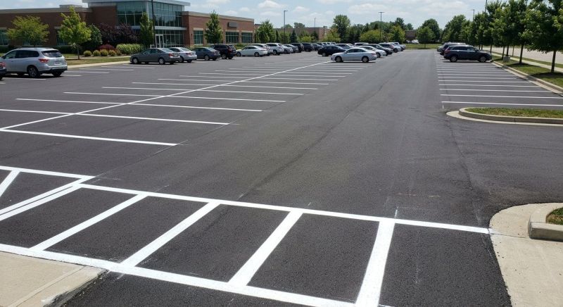 Concrete Parking Lot Striping in Acworth, GA