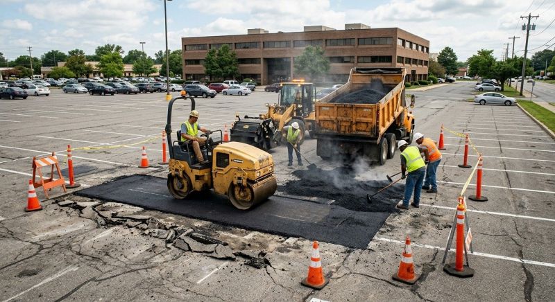 Asphalt Parking Lot Repair in Orange County, CA