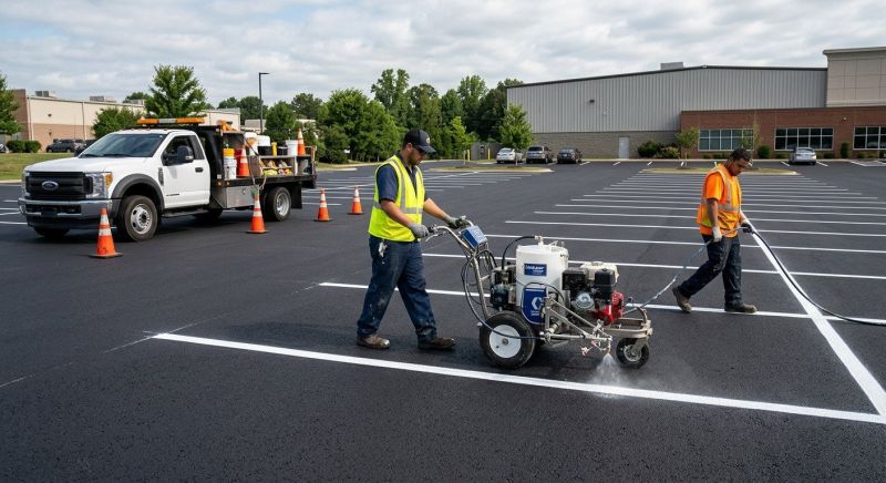 Asphalt Striping in Savannah, GA