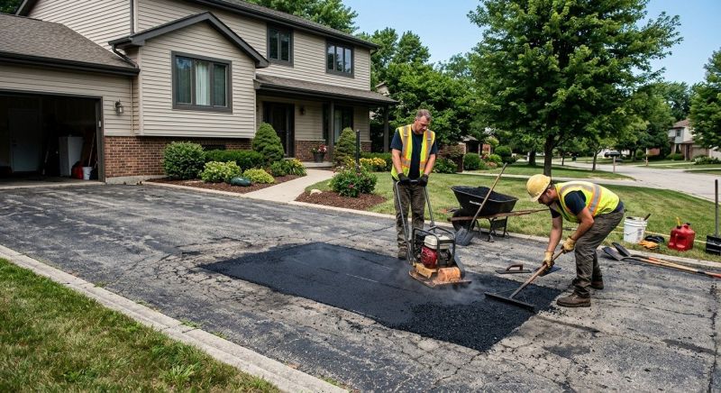 Blacktop Driveway Repair in Orange County, CA
