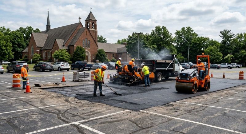 Church Parking Lot Repair in Bluffton, SC