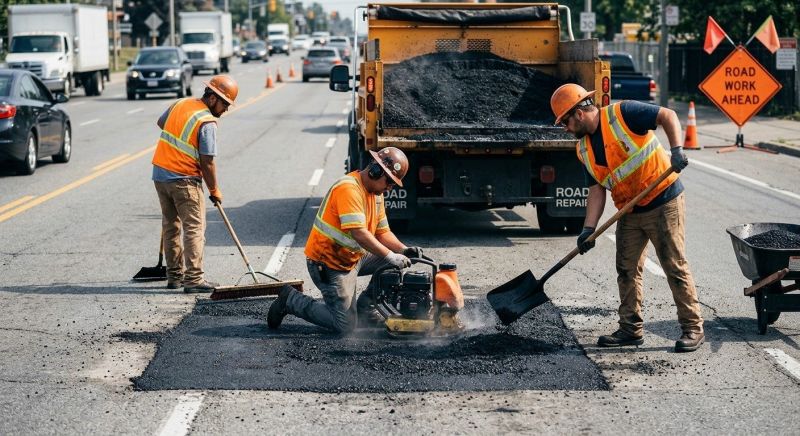 Commercial Pothole Repair in Los Angeles, CA
