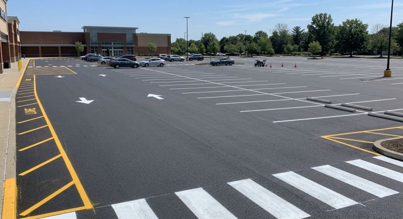 Parking Area Striping in Gwinnett County, GA