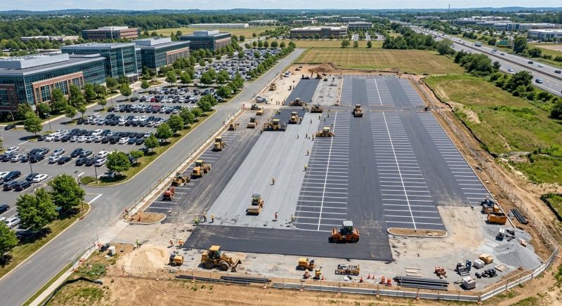 Parking Lot Renovation in Savannah, GA
